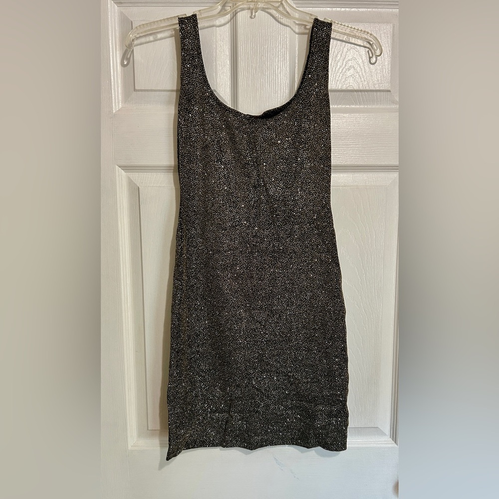 Elegant Black Glitter Dress